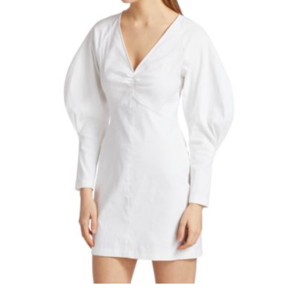 ALC Aila Puff-Sleeve Mini Dress